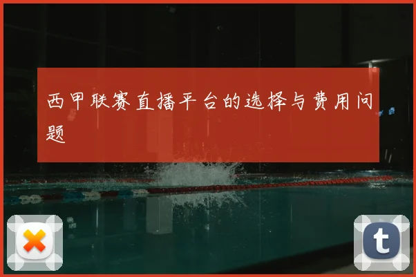 西甲联赛直播平台的选择与费用问题